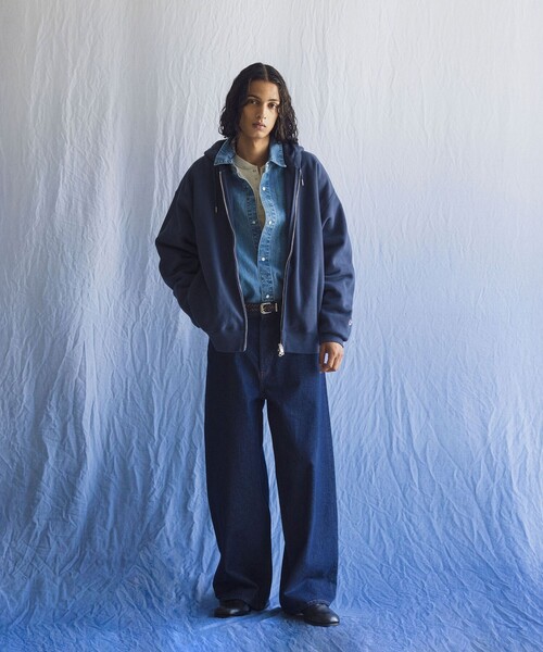 Champion(チャンピオン)の「<Champion × monkey time>フルジップ フーディー(パーカー・メンズ・ライトグレー/ブラック/ネイビー・S/M/XL/L)」の18枚目の写真