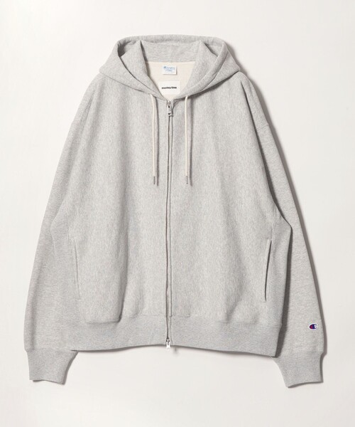 Champion(チャンピオン)の「<Champion × monkey time>フルジップ フーディー(パーカー・メンズ・ライトグレー/ブラック/ネイビー・S/M/XL/L)」の19枚目の写真