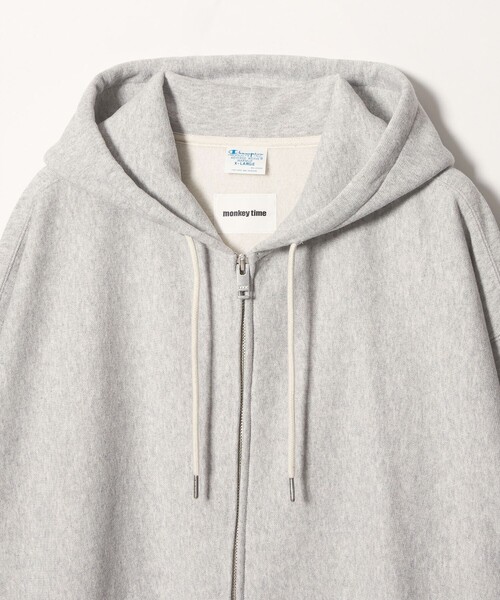 Champion(チャンピオン)の「<Champion × monkey time>フルジップ フーディー(パーカー・メンズ・ライトグレー/ブラック/ネイビー・S/M/XL/L)」の21枚目の写真