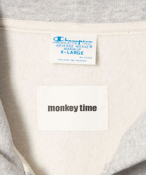 Champion(チャンピオン)の「<Champion × monkey time>フルジップ フーディー(パーカー・メンズ・ライトグレー/ブラック/ネイビー・S/M/XL/L)」の22枚目の写真