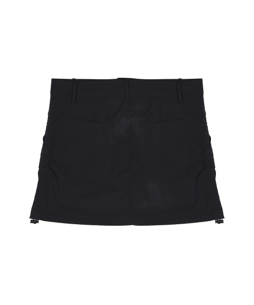 NICK&NICOLE(ニックアンドニコール)の「NICOLE SHIRRING MINI SKIRT_BLACK(スカート・レディース・その他・SMALL/MEDIUM/LARGE)」の2枚目の写真
