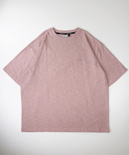 T-MAC OUTING(ティーマック アウティング)の「【T-MAC】スラブ天竺 ワンポイントFOXワッペン刺繍 半袖Tシャツ(Tシャツ/カットソー・メンズ・セージグリーン/ブラック/ピンク/オートミール・M/LL/L)」の11枚目の写真