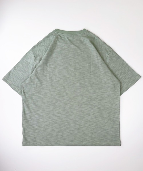 T-MAC OUTING(ティーマック アウティング)の「【T-MAC】スラブ天竺 ワンポイントFOXワッペン刺繍 半袖Tシャツ(Tシャツ/カットソー・メンズ・セージグリーン/ブラック/ピンク/オートミール・M/LL/L)」の17枚目の写真