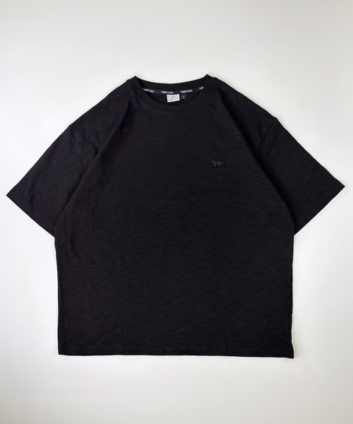 T-MAC OUTING(ティーマック アウティング)の「【T-MAC】スラブ天竺 ワンポイントFOXワッペン刺繍 半袖Tシャツ(Tシャツ/カットソー・メンズ・セージグリーン/ブラック/ピンク/オートミール・M/LL/L)」の21枚目の写真