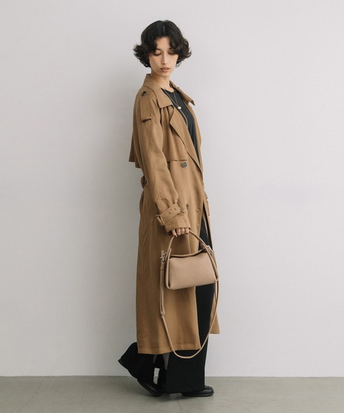 Beau're（ヴュレ）の「BEAURE カウレザー ミニハンドル 2WAYバッグ（ハンドバッグ・レディース・グレー/ベージュ/ブラック/ブラウン・FREE）」の4枚目の写真