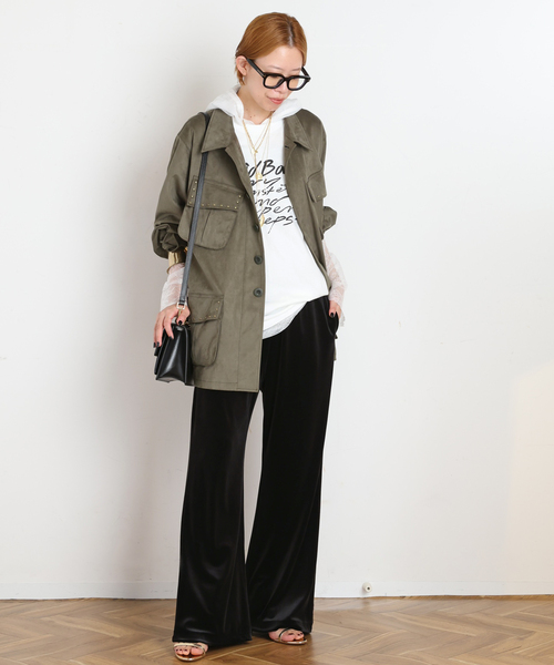 ARCHIVE STANCE(アーカイブスタンス)の「【ARCHIVE STANCE/アーカイブスタンス】lace hoodie(Tシャツ/カットソー・レディース・ブラック/ホワイト・FREE)」の8枚目の写真