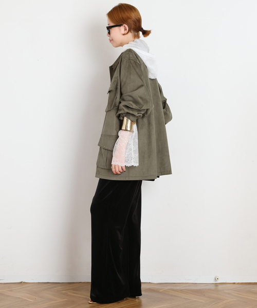 ARCHIVE STANCE(アーカイブスタンス)の「【ARCHIVE STANCE/アーカイブスタンス】lace hoodie(Tシャツ/カットソー・レディース・ブラック/ホワイト・FREE)」の9枚目の写真