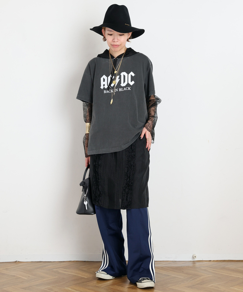 ARCHIVE STANCE(アーカイブスタンス)の「【ARCHIVE STANCE/アーカイブスタンス】lace hoodie(Tシャツ/カットソー・レディース・ブラック/ホワイト・FREE)」の13枚目の写真