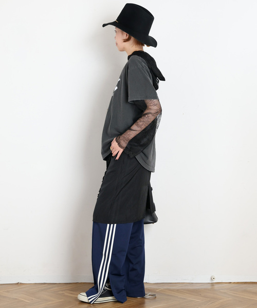 ARCHIVE STANCE(アーカイブスタンス)の「【ARCHIVE STANCE/アーカイブスタンス】lace hoodie(Tシャツ/カットソー・レディース・ブラック/ホワイト・FREE)」の14枚目の写真