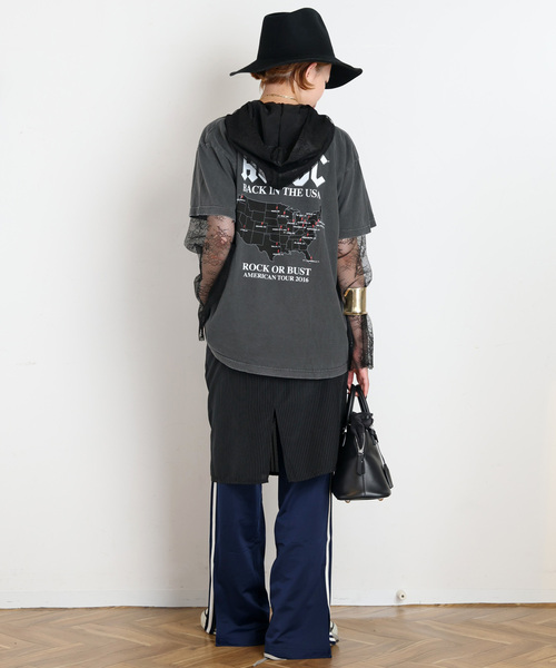 ARCHIVE STANCE(アーカイブスタンス)の「【ARCHIVE STANCE/アーカイブスタンス】lace hoodie(Tシャツ/カットソー・レディース・ブラック/ホワイト・FREE)」の15枚目の写真
