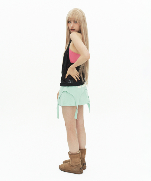 SETUP-EXE(セットアップイーエックスイー)の「SHEER LEOPARD LOOSE SLEEVELESS / BLACK(Tシャツ/カットソー・レディース・その他・OS)」の5枚目の写真