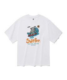 サーファー半袖Tシャツホワイト