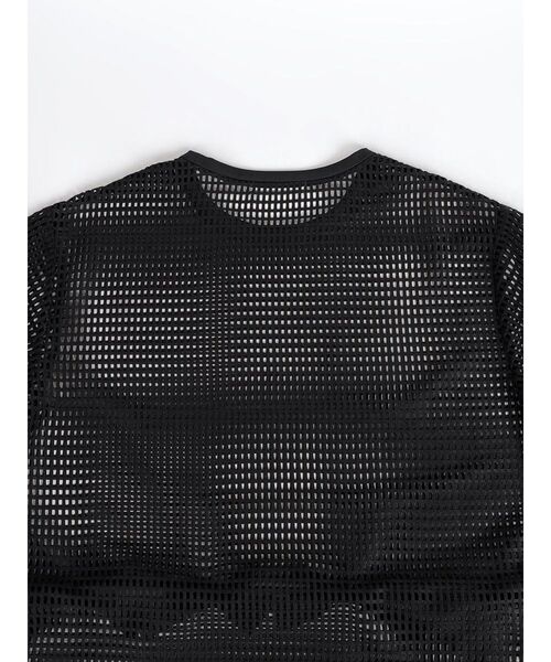 :ETHROF(イーサオブ)の「MESH RIBBON BLOUSE(シャツ/ブラウス・レディース・ブラック/ホワイト・MEDIUM)」の18枚目の写真