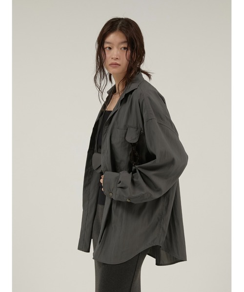 LA PEAU DE GEM(ラポドゥジェム)の「【LA PEAU DE GEM】micro collar shirt/マイクロカラーシャツ(シャツ/ブラウス・レディース・ブラック/アイボリー・FREE)」の17枚目の写真