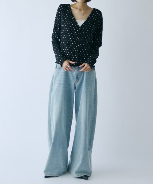 goocy(グーシー)の「ドットカーディガン(Tシャツ/カットソー・レディース・アイボリー/ブラック・FREE)」の20枚目の写真