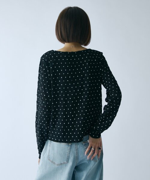 goocy(グーシー)の「ドットカーディガン(Tシャツ/カットソー・レディース・アイボリー/ブラック・FREE)」の16枚目の写真