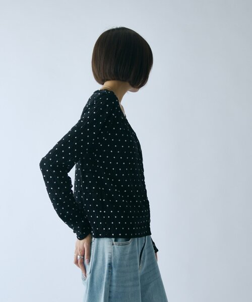 goocy(グーシー)の「ドットカーディガン(Tシャツ/カットソー・レディース・アイボリー/ブラック・FREE)」の14枚目の写真