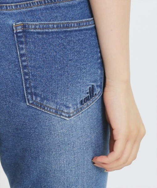 WILLSELECTION(ウィルセレクション)の「美脚ロゴ刺繍セミフレアデニムパンツ(デニムパンツ・レディース・ダークブルー/ネイビー・S/M)」の17枚目の写真