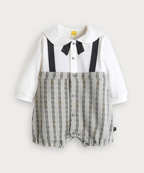 2点セット】レノロンパース＆耳付きボンネット帽子（ロンパース