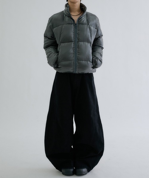EPNK(イーピーエヌケー)の「Utility shell filling blouson / ユーティリティシェルナカワタブルゾン(ブルゾン・メンズ・チャコールグレー/モスグリーン/ライトグレー・SMALL/LARGE/MEDIUM)」の9枚目の写真