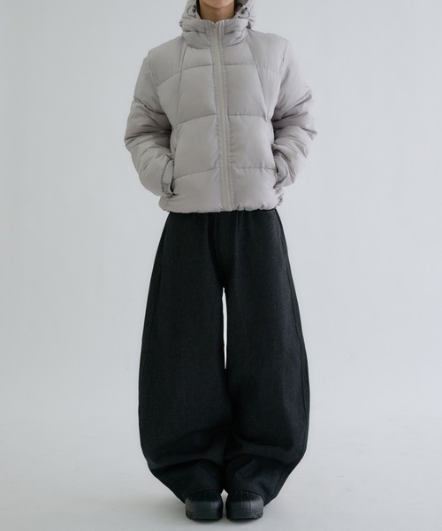 EPNK(イーピーエヌケー)の「Utility shell filling blouson / ユーティリティシェルナカワタブルゾン(ブルゾン・メンズ・チャコールグレー/モスグリーン/ライトグレー・SMALL/LARGE/MEDIUM)」の18枚目の写真
