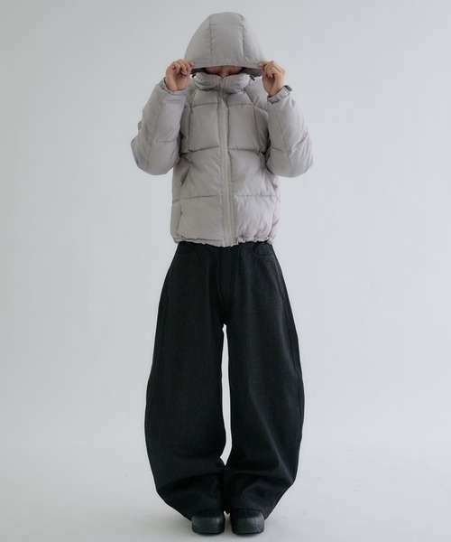 EPNK(イーピーエヌケー)の「Utility shell filling blouson / ユーティリティシェルナカワタブルゾン(ブルゾン・メンズ・チャコールグレー/モスグリーン/ライトグレー・SMALL/LARGE/MEDIUM)」の20枚目の写真