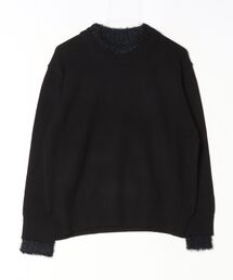 ROBES&CONFECTIONS | Robes&Confections/ローブス&コンフェクションズ/ファインウール×フェザーナイロンニット(ニット/セーター)