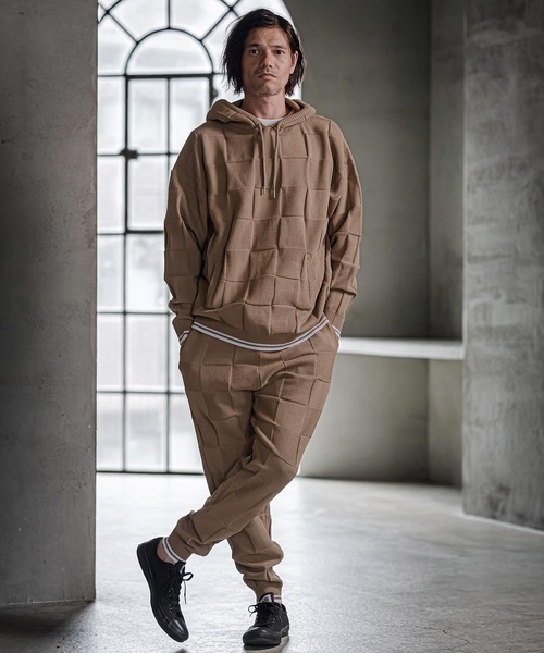 CAMBIO(カンビオ)の「mpa4213- Block Knit Hoodie ブロックニットパーカー(CMP-262-002)(パーカー・メンズ・ブラック/ブルー/グレイッシュベージュ・S/M/L)」の19枚目の写真