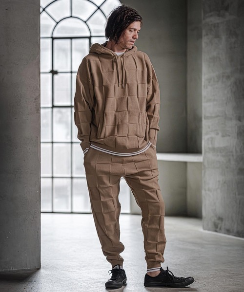CAMBIO(カンビオ)の「mpa4213- Block Knit Hoodie ブロックニットパーカー(CMP-262-002)(パーカー・メンズ・ブラック/ブルー/グレイッシュベージュ・S/M/L)」の20枚目の写真