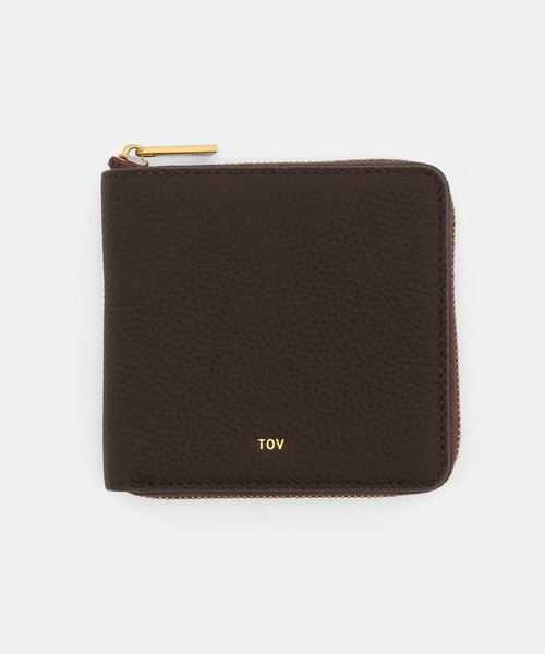 TOV 三つ折り財布 ブラウン tov｜トーヴ（レディース）の財布/小物（ブラウン/茶色系）通販 - ZOZOTOWN