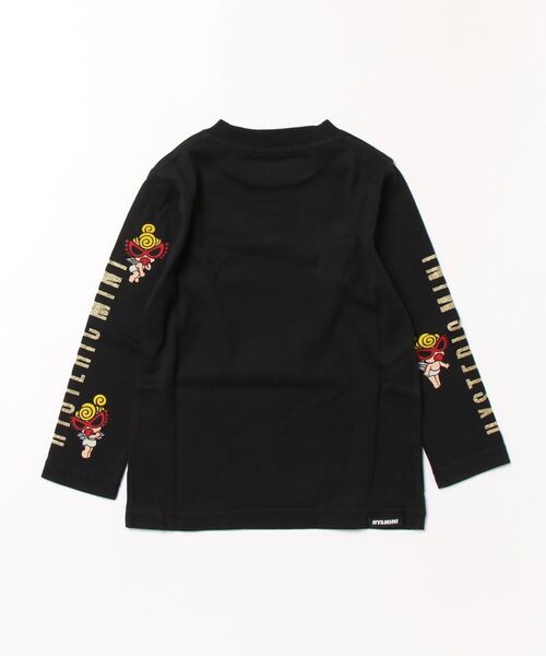 HYSTERIC MINI(ヒステリックミニ)の「GLITTERING ANGEL MINI 長袖Tシャツ(Tシャツ/カットソー・キッズ・ブラック/ホワイト・100)」の3枚目の写真