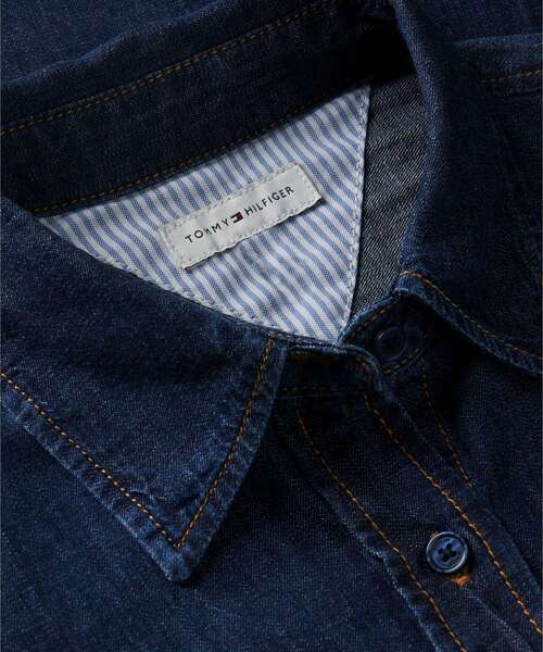 TOMMY HILFIGER(トミーヒルフィガー)の「リラックスシャツ(シャツ/ブラウス・レディース・ブルー・SMALL/MEDIUM/X-SMALL)」の7枚目の写真