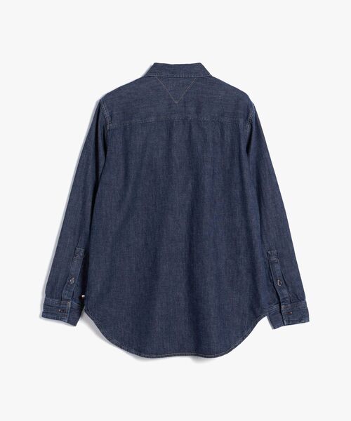 TOMMY HILFIGER(トミーヒルフィガー)の「リラックスシャツ(シャツ/ブラウス・レディース・ブルー・SMALL/MEDIUM/X-SMALL)」の9枚目の写真