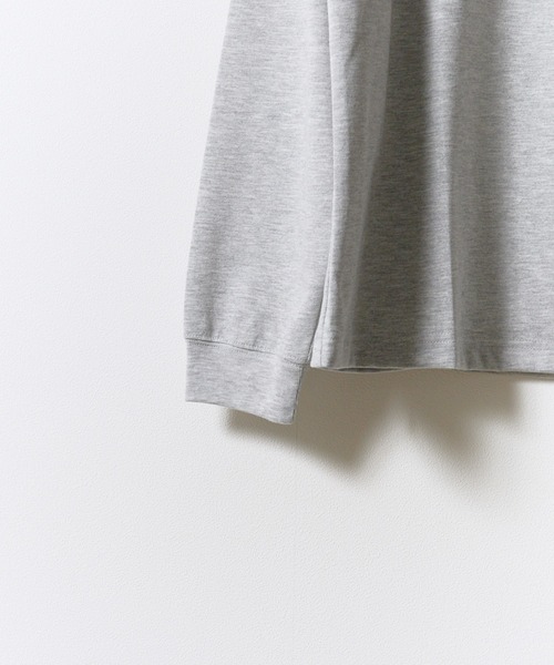 THOUSAND MILE(サウザンドマイル)の「THOUSAND MILE/サウザンドマイル LONG SLEEVE T-SHIRT 吸汗速乾 毛玉防止 抗菌防臭 刺繍ロゴ ロンT ベーシック カジュアル ユニセックス アウトドア 2026秋冬 秋服(Tシャツ/カットソー・メンズ・ホワイト/ブラック/グレー・M/L/XL/XS)」の5枚目の写真