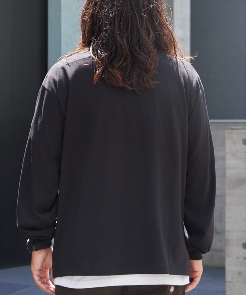 THOUSAND MILE(サウザンドマイル)の「THOUSAND MILE/サウザンドマイル LONG SLEEVE T-SHIRT 吸汗速乾 毛玉防止 抗菌防臭 刺繍ロゴ ロンT ベーシック カジュアル ユニセックス アウトドア 2026秋冬 秋服(Tシャツ/カットソー・メンズ・ホワイト/ブラック/グレー・M/L/XL/XS)」の12枚目の写真