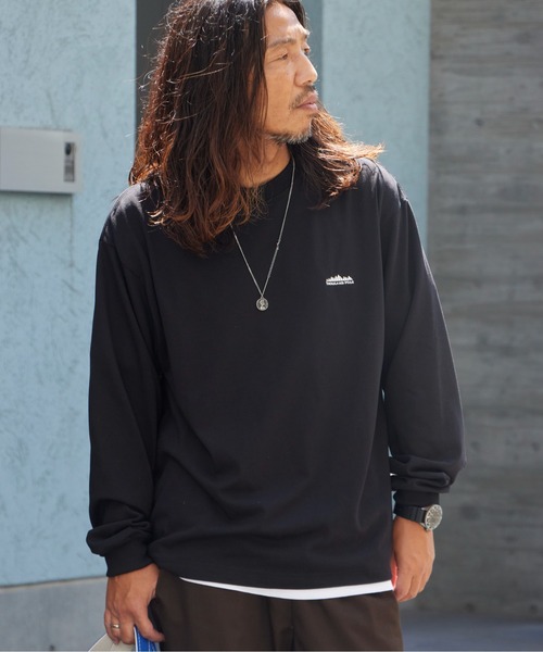 THOUSAND MILE(サウザンドマイル)の「THOUSAND MILE/サウザンドマイル LONG SLEEVE T-SHIRT 吸汗速乾 毛玉防止 抗菌防臭 刺繍ロゴ ロンT ベーシック カジュアル ユニセックス アウトドア 2026秋冬 秋服(Tシャツ/カットソー・メンズ・ホワイト/ブラック/グレー・M/L/XL/XS)」の15枚目の写真