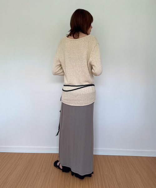 DIAGONAL(ダイアゴナル)の「U NECK BASIC KNIT (ivory)(ニット/セーター・レディース・その他・FREE)」の5枚目の写真