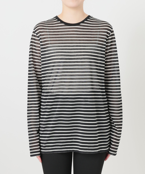 JOURNAL STANDARD(ジャーナルスタンダード)の「《追加2》CPシアースキンロング Tシャツ(Tシャツ/カットソー・レディース・ダークブルー/ホワイト/ブラック系その他/レッド・FREE)」の19枚目の写真