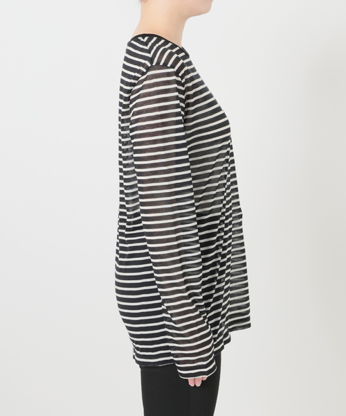 JOURNAL STANDARD(ジャーナルスタンダード)の「《追加2》CPシアースキンロング Tシャツ(Tシャツ/カットソー・レディース・ダークブルー/ホワイト/ブラック系その他/レッド・FREE)」の22枚目の写真
