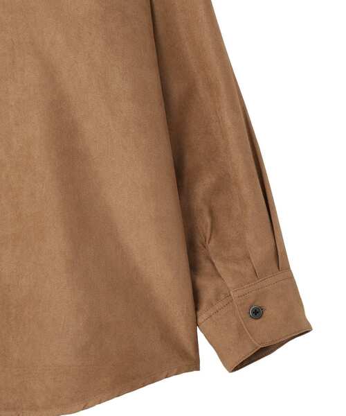 CRAFT STANDARD BOUTIQUE(クラフトスタンダードブティック)の「スウェードライクシャツ(シャツ/ブラウス・メンズ・グレイッシュベージュ/モカ・L/M)」の18枚目の写真