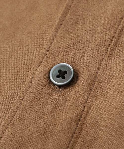 CRAFT STANDARD BOUTIQUE(クラフトスタンダードブティック)の「スウェードライクシャツ(シャツ/ブラウス・メンズ・グレイッシュベージュ/モカ・L/M)」の8枚目の写真