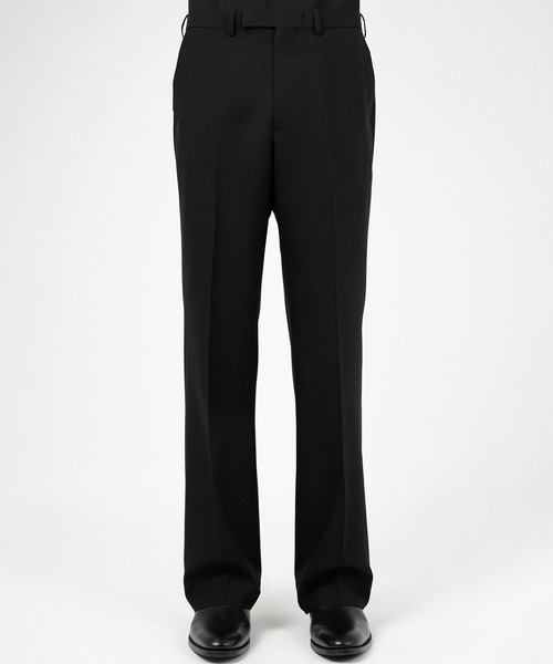 LAD MUSICIAN(ラッドミュージシャン)の「WOOL GABARDINE STRAIGHT PANTS(スラックス・メンズ・ブラック・44/42/46)」の2枚目の写真