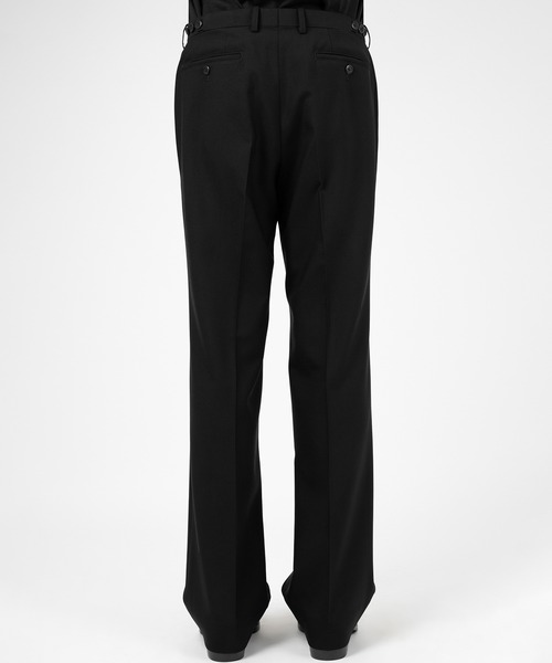 LAD MUSICIAN(ラッドミュージシャン)の「WOOL GABARDINE STRAIGHT PANTS(スラックス・メンズ・ブラック・44/42/46)」の4枚目の写真