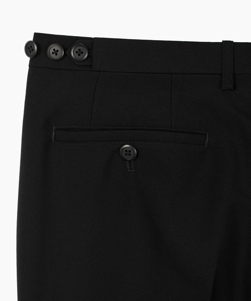 LAD MUSICIAN(ラッドミュージシャン)の「WOOL GABARDINE STRAIGHT PANTS(スラックス・メンズ・ブラック・44/42/46)」の6枚目の写真