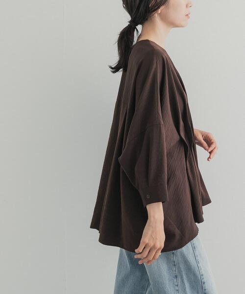 URBAN RESEARCH DOORS(アーバンリサーチドアーズ)の「ウエストタックドルマンブラウス(シャツ/ブラウス・レディース・ホワイト系その他/ブラウン・FREE)」の12枚目の写真