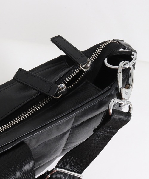 ADAM PATEK(アダムパテック)の「mko13955-w-r leather quilting BIG tote キルティングトートバッグ(AP2629017)(トートバッグ・メンズ・ブラック・FREE)」の16枚目の写真