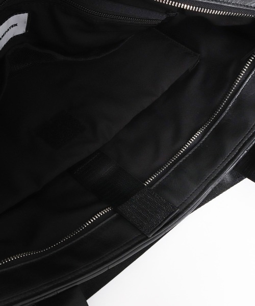 ADAM PATEK(アダムパテック)の「mko13955-w-r leather quilting BIG tote キルティングトートバッグ(AP2629017)(トートバッグ・メンズ・ブラック・FREE)」の17枚目の写真