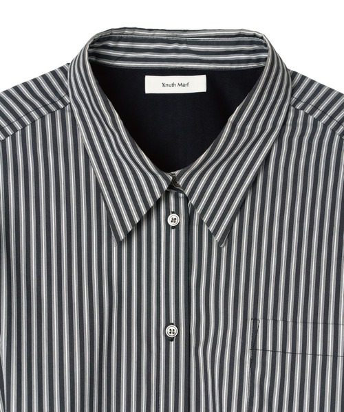 CONZ(コンズ)の「label over shirt(unisex)(シャツ/ブラウス・レディース・ブラック/ブルー・FREE)」の11枚目の写真