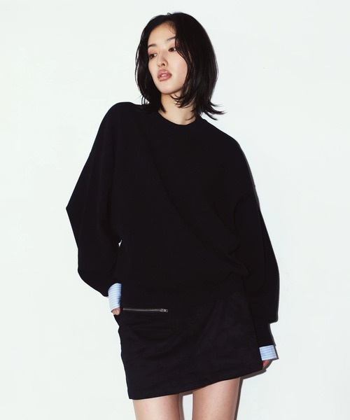 CONZ(コンズ)の「label over shirt(unisex)(シャツ/ブラウス・レディース・ブラック/ブルー・FREE)」の9枚目の写真