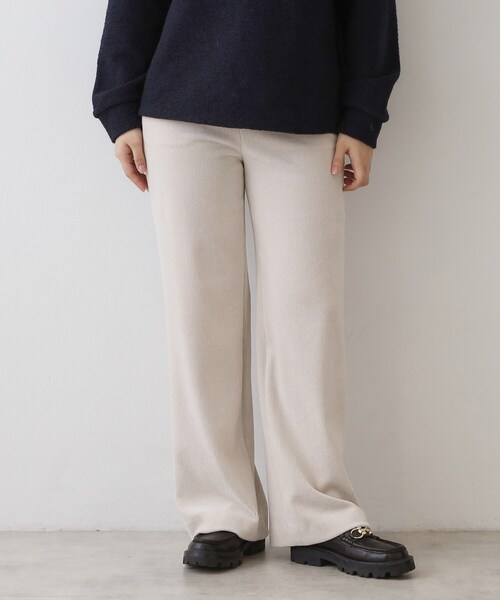 DRESSTERIOR(ドレステリア)の「コーデュロイジャージーワイドパンツ(その他パンツ・レディース・ブラック/ブラウン系その他/オフホワイト/ピンク・40/34/36/38)」の1枚目の写真